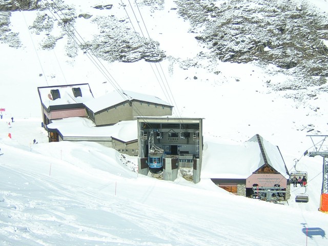 Talstation Furgg - Richtung Schwarzsee (links) - Trockener Steg (mitte) - Sandiger Boden (rechts)